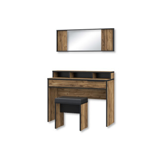 Coiffeuse + miroir + banc Jabim