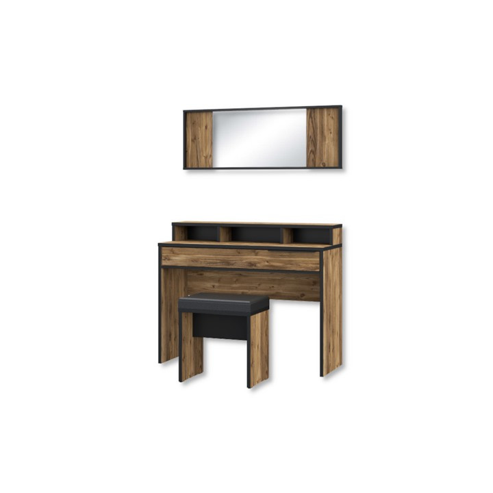 Coiffeuse + miroir + banc Jabim