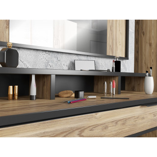 Coiffeuse + miroir + banc Jabim