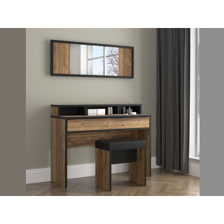 Coiffeuse + miroir + banc Jabim