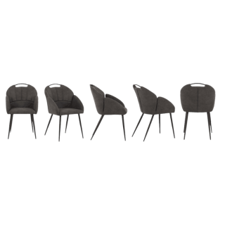 Chaise ST2005 Tissu anthracite