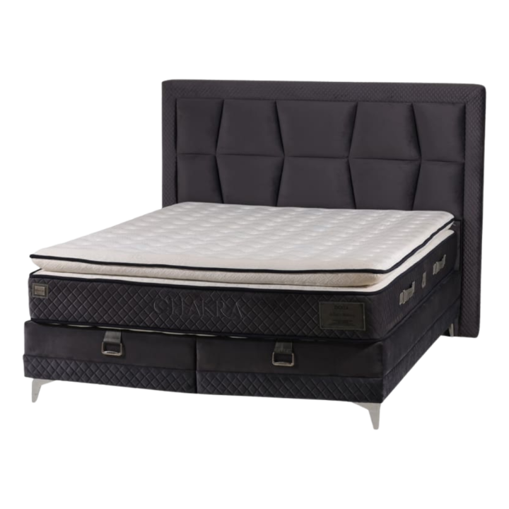 Lit coffre 160x200 Chakra gris