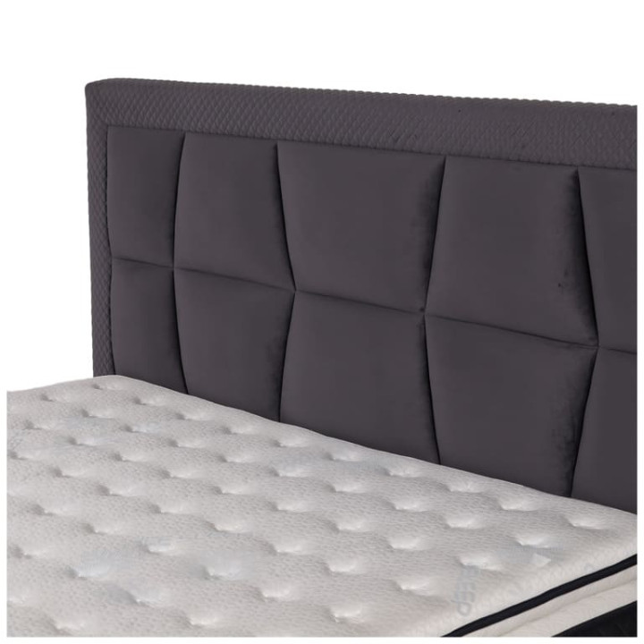 Lit coffre 160x200 Chakra gris