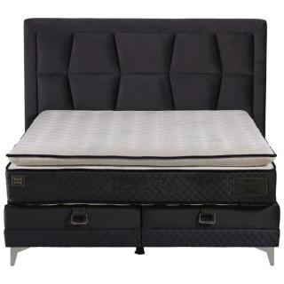 Lit coffre 160x200 Chakra gris