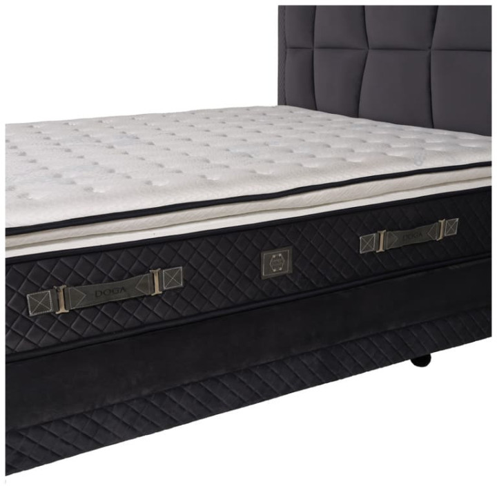 Lit coffre 160x200 Chakra gris