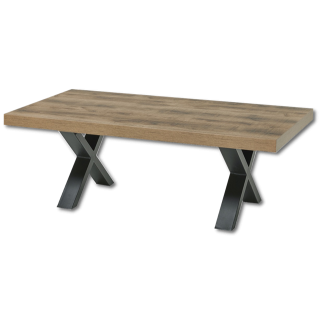 Table de salon Otto pied X scarlet oak