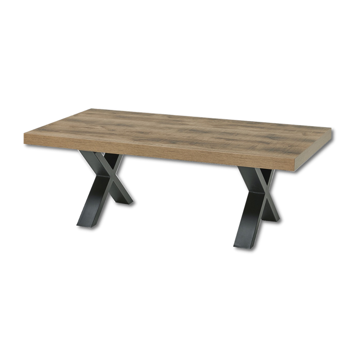 Table de salon Otto pied X scarlet oak