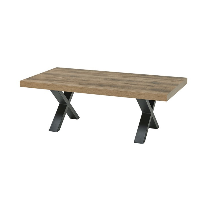 Table de salon Otto pied X scarlet oak