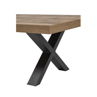 Table de salon Otto pied X scarlet oak