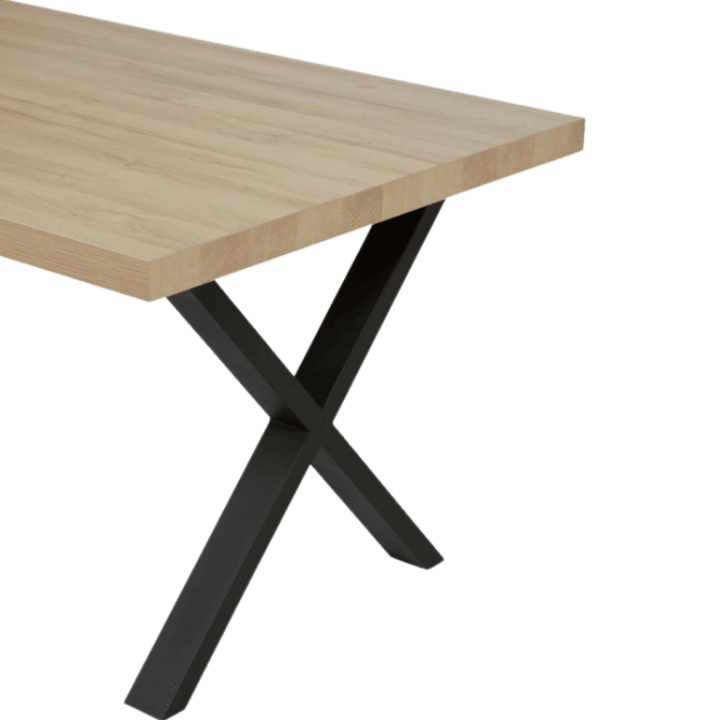 Table rectangulaire fixe 170cm pied X TF1805 Marnix