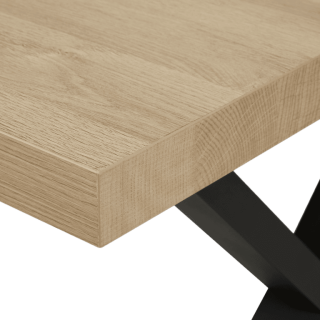 Table rectangulaire fixe 170cm pied X TF1805 Marnix