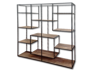Iron Wooden Rack - for