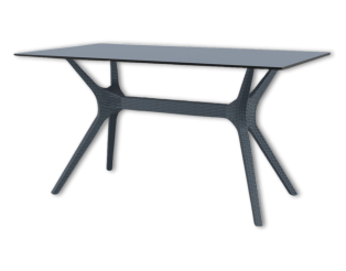 Table Ibiza gris foncé
