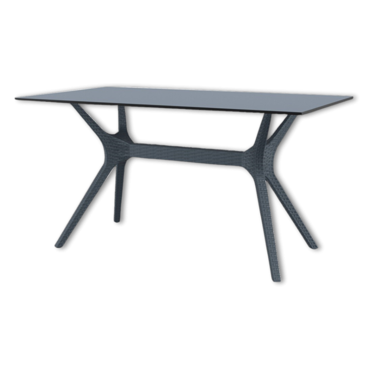 Table Ibiza gris foncé
