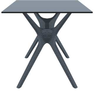 Table Ibiza gris foncé