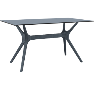 Table Ibiza gris foncé