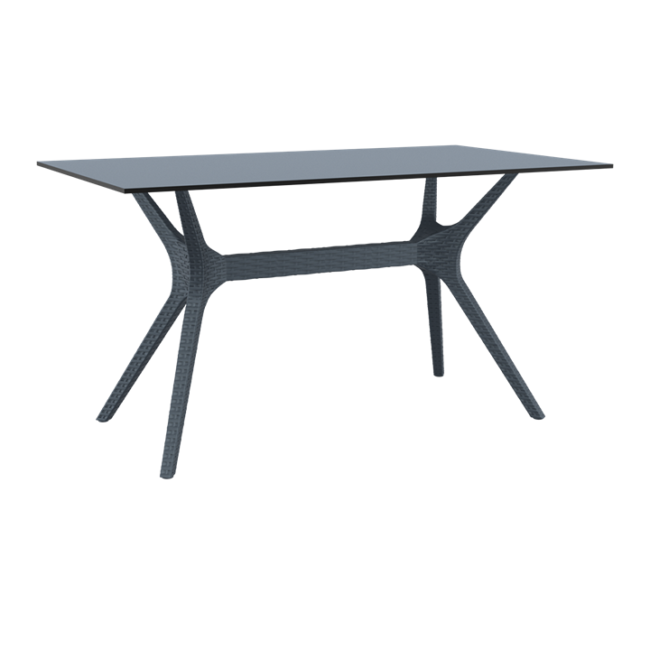 Table Ibiza gris foncé
