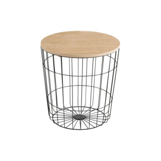 Table de salon Lotus 39cm bois/métal
