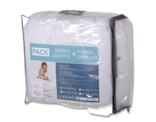 Pack couette 140 x 200 cm + 1 Oreiller polyester