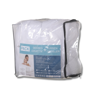 Pack couette 240 x 220 + 2 oreillers polyester