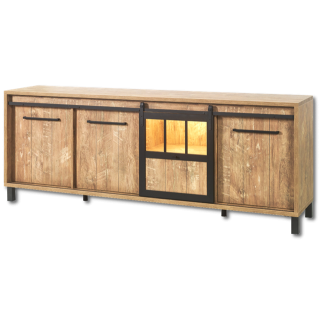 Dressoir Alcatraz orange/noir mat