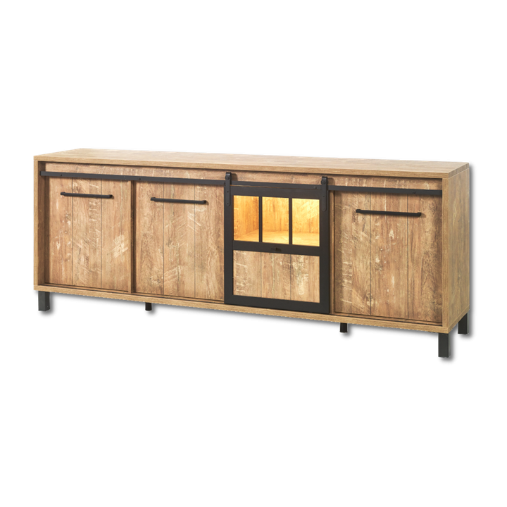 Dressoir Alcatraz orange/noir mat