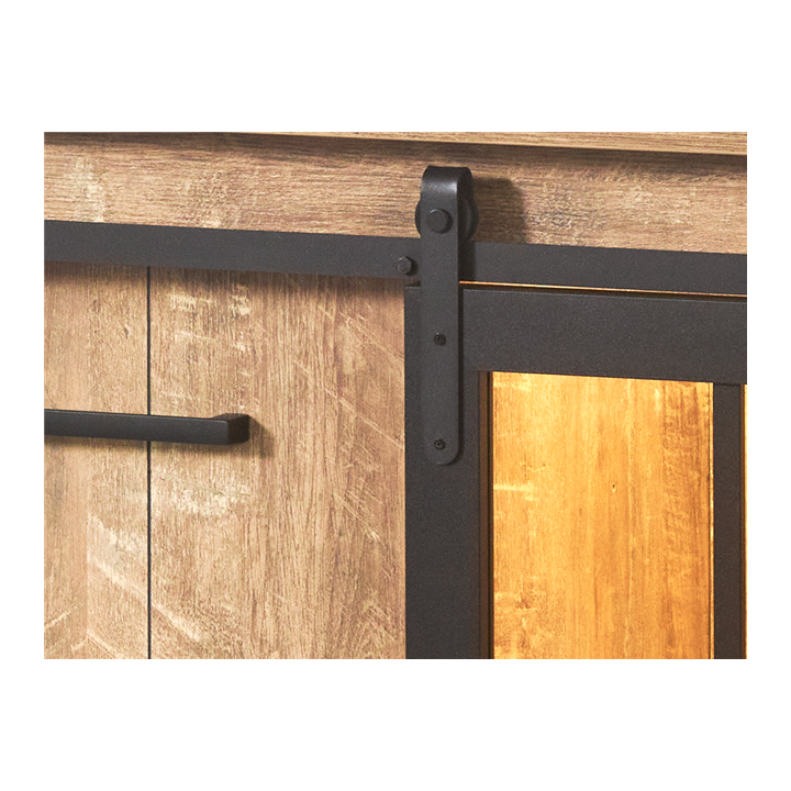 Dressoir Alcatraz orange/noir mat
