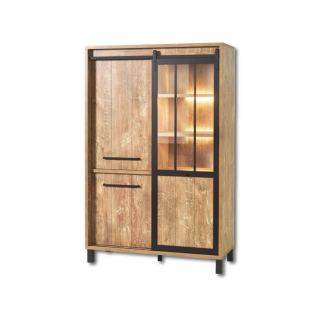 Argentier Alcatraz bois teck orange/noir