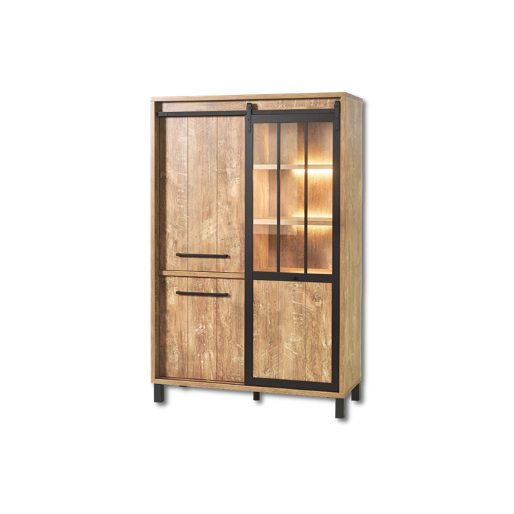 Argentier Alcatraz bois teck orange/noir