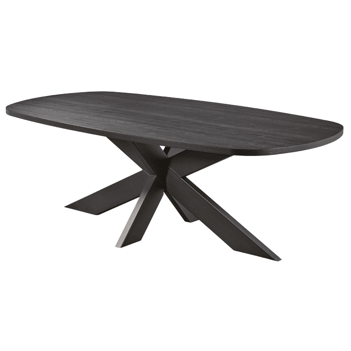 Table Ovale fixe 230cm TF2101 Pied araignée noir Raphael