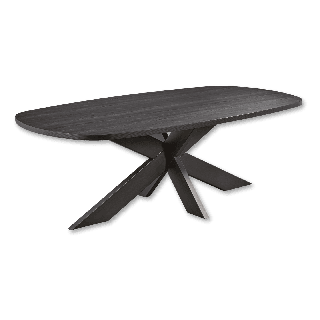 Table Ovale fixe 230cm TF2101 Pied araignée noir Raphael