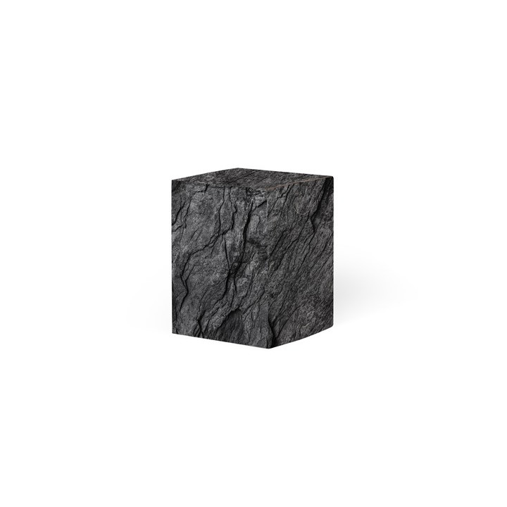 Pouf Benny tabouret - décor pierre 003289