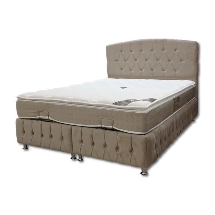 Lit coffre 160x200 Madrid beige