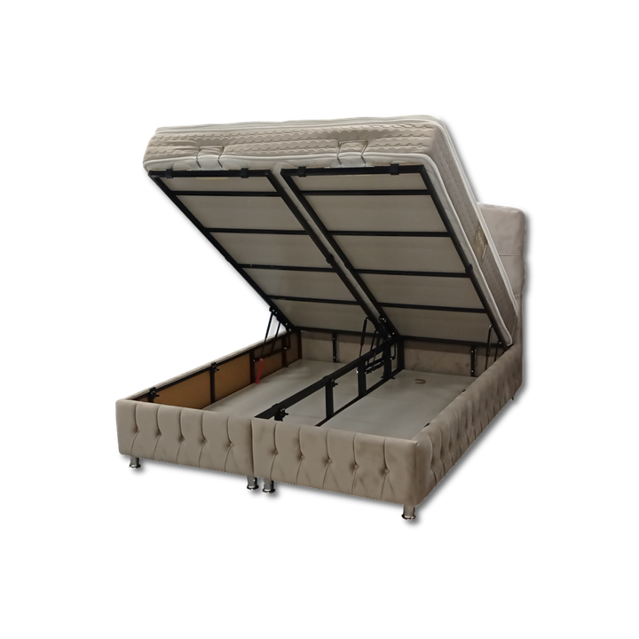 Lit coffre 160x200 Madrid beige