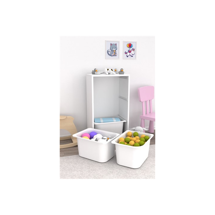 Commode Bronz blanc