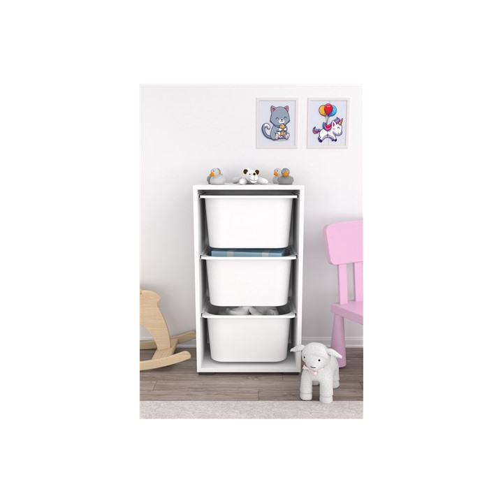 Commode Bronz blanc