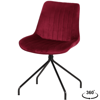 Chaise Cecile rose foncé