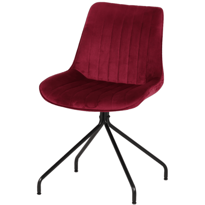 Chaise Cecile rose foncé