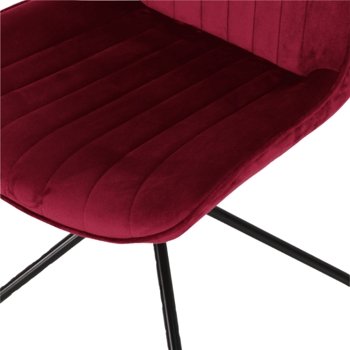 Chaise Cecile rose foncé
