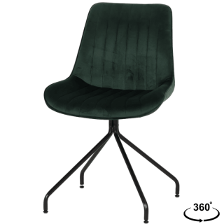 Chaise Cecile vert foncé