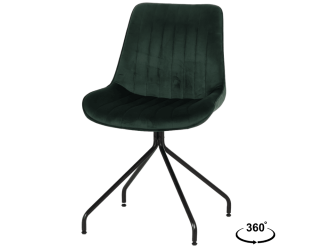 Chaise Cecile vert foncé