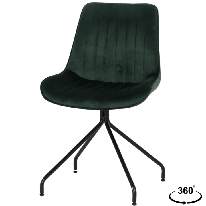 Chaise Cecile vert foncé