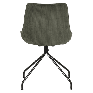 Chaise Cécile - Coloris cotelé vert arme