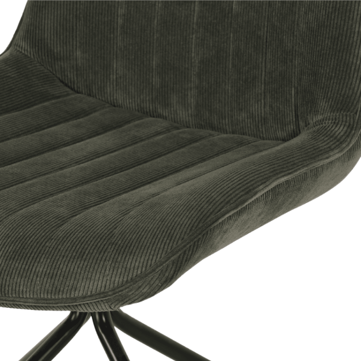 Chaise Cécile - Coloris cotelé vert arme