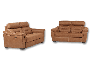 Salon 2,5 + 2 places Calloway cognac