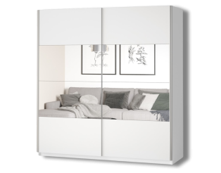 Armoire 2 portes (200cm) Beta blanc