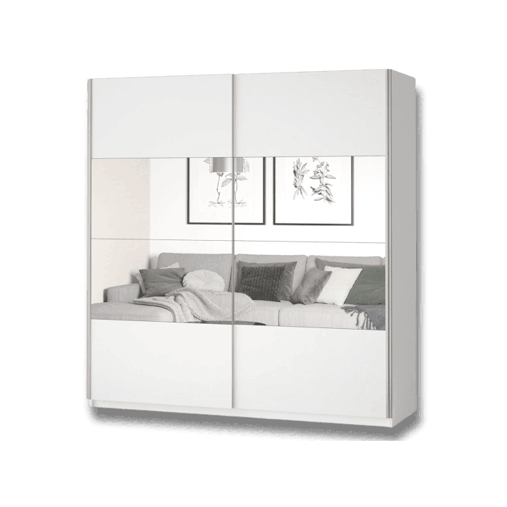 Armoire 2 portes (180cm) Beta blanc