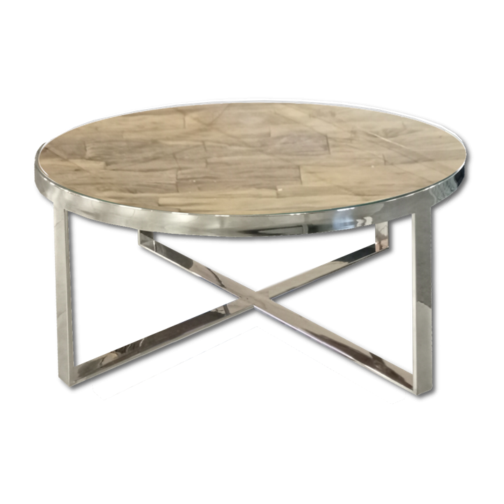 Table de salle à manger avec plateau en verre Alixia PE-6599-100