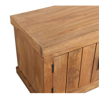 Meuble TV Dhruv bois mangue/nougat