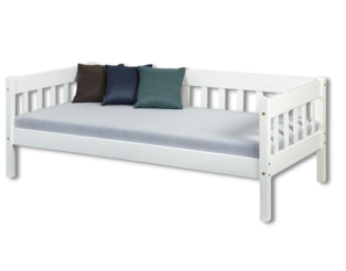 Lit avec sommier 90x200 cm Sintro blanc